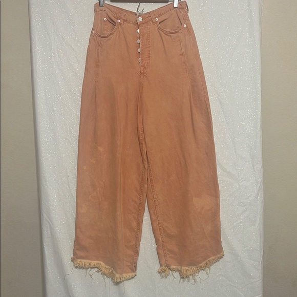 We The Free Denim - We The Free Orange Wide-Leg Jeans
